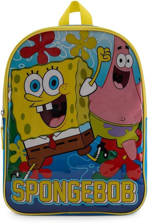 Nickelodeon Spongebob Squarepants Toddler Boy Backpack for Kids - Toddler Backpack with Padded Straps & Zip Compartment Little Kids - 15" - Image 1