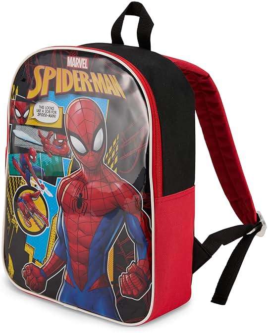 Marvel Spiderman Backpack for Boys & Toddlers - Miles Morales Bookbag for Kids Ages 3-7 - Spider Man Backpack with Padded Straps and Zip Compartment - Miles Morales Back Pack - 15" - Image 3