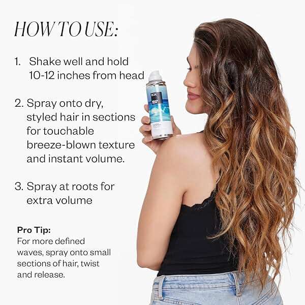 IGK BEACH CLUB Touchable Texture Spray | Hold + Volume + Lightweight | Vegan + Cruelty Free | 5.0 oz (Pack of 2) - Image 4
