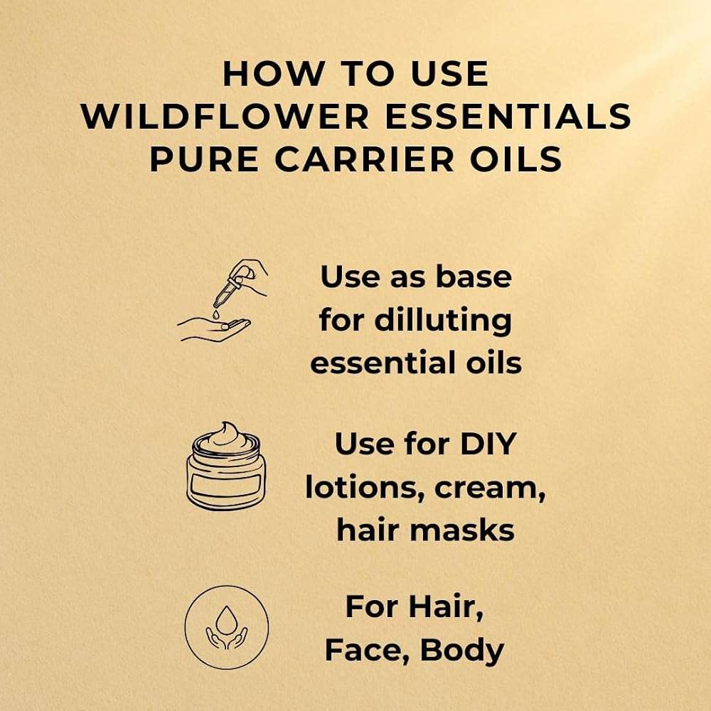 WILDFLOWER ESSENTIALS Camellia Oil (Camellia kissi) 100% Natural Cold Pressed Carrier Oil For Face, Hair, Skin, Body | with Dispensing Pump 1.69 Fl Oz (50ml) - Image 5