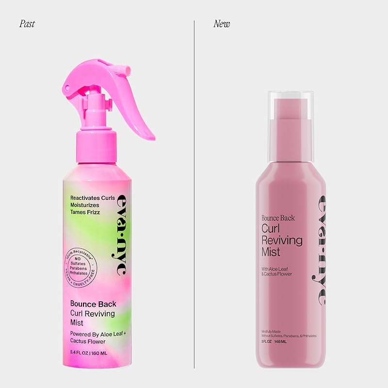 Eva NYC Lightweight Curl Reviving Mist - Anti-Frizz, Hydrate + Define Curls - Non-Sticky Dewy Spray to Revive Fallen Strands with Aloe Leaf + Cactus Flower - Sulfate Free - Melon Scent - 5 fl oz - Image 2