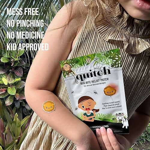 Quitch Mosquito Bite Relief Safari Animal Patches, Bug Bite Anti Itch Cream Alternative for Kids and Baby, Insect Bite Relief, After Bite Relief, Travel Essential for Summer Camp, Cruise and Outdoors - Image 6