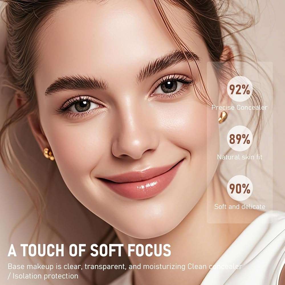 Flawless Eraser Foundation Stick,Korean Hydrating Lightweight Foundation Stick with Brush,Multi-Use Foundation Stick Makeup, Waterproof Thin and Cover Blemishes for All Skin Types (natural, 02) - Image 7