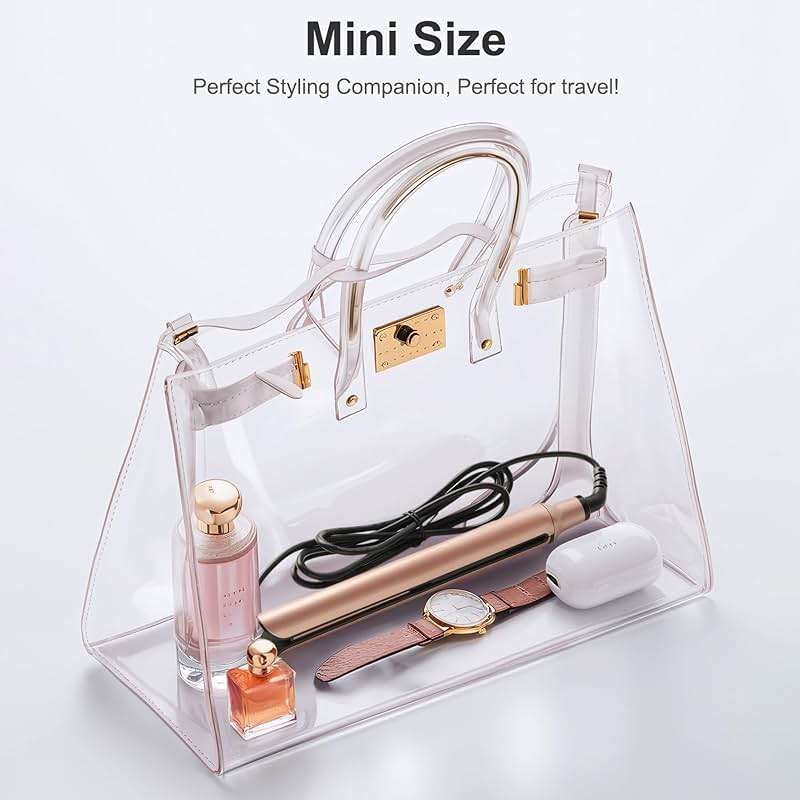 Mini Flat Iron, Ceramic Mini Hair Straightener for Short Hair, Curls Bangs, Small Flat Irons Dual Voltage for Travel, Shinier & Smooth - Image 6
