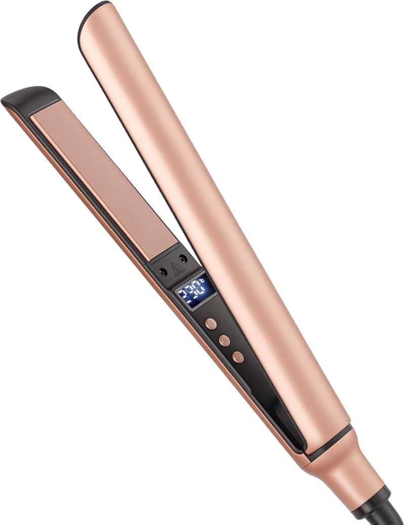 Mini Flat Iron, Ceramic Mini Hair Straightener for Short Hair, Curls Bangs, Small Flat Irons Dual Voltage for Travel, Shinier & Smooth - Image 7