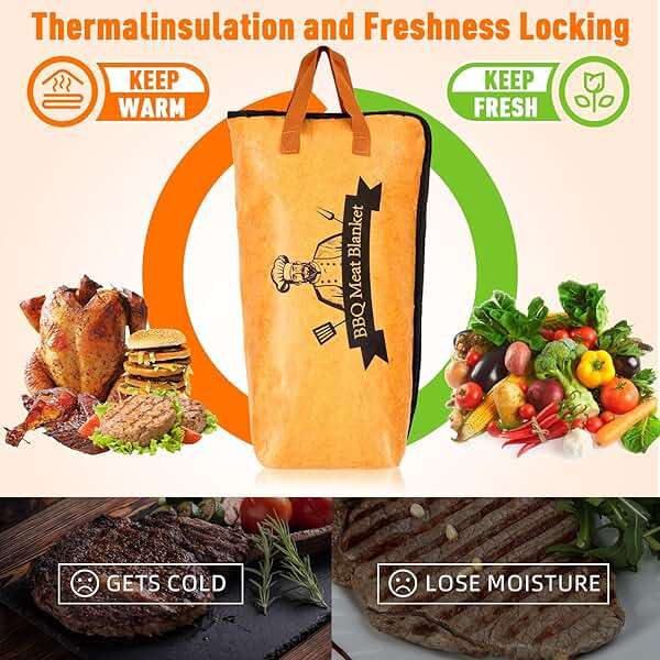 BBQ Blanket for Resting Meat-Air Fryer/Dough/Kitchen/Smoker Accessories Party Picnic Camping-Insulated Bag for Brisket/Pork Shoulder/Turkey-Anniversary Birthday Gift for Men (21in) - Image 5