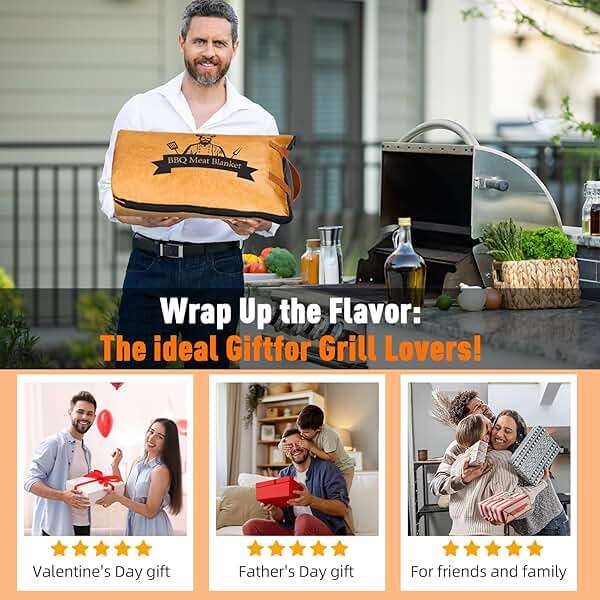 BBQ Blanket for Resting Meat-Air Fryer/Dough/Kitchen/Smoker Accessories Party Picnic Camping-Insulated Bag for Brisket/Pork Shoulder/Turkey-Anniversary Birthday Gift for Men (21in) - Image 7