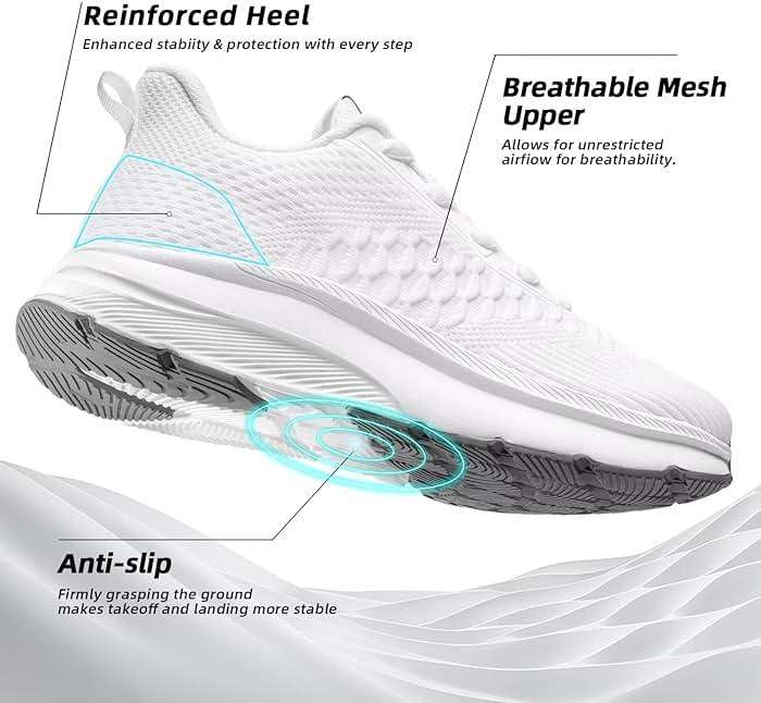 Men's Wide Toe Walking Shoes Casual Trail Running Sneakers Cross-Trainer Tennis Non Slip Athletic Gym Workout Soft Sole - Image 6