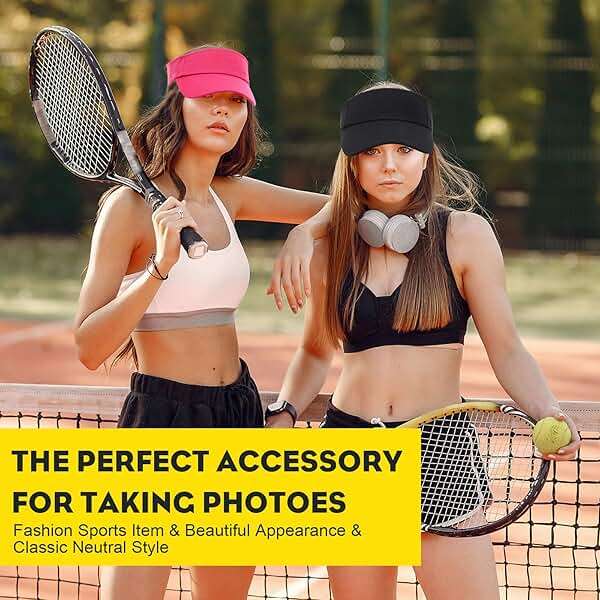 Silkfly 50 Pack Sun Visor Caps Adjustable Sports Athletic Cap UV Protection Sun Visor Hat Men Women Tennis - Image 7