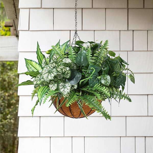 Starttag Artificial Greenery Plants Fake Plastic Leaves with Stems UV Resistant Large Bunches Outside Faux Plants Bushes for Outdoor Patio Garden Front Porch Yard Decor (Green) - Image 4