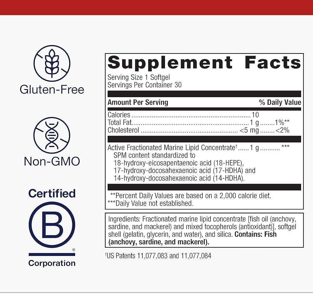 Metagenics SPM Active One Daily Supplement - Next Generation Omega Fish Oil with Pro Resolving Mediators for Joint Soreness & Soothing Relief* - Sustainably Sourced - Gluten-Free - 30 Softgels - Image 2