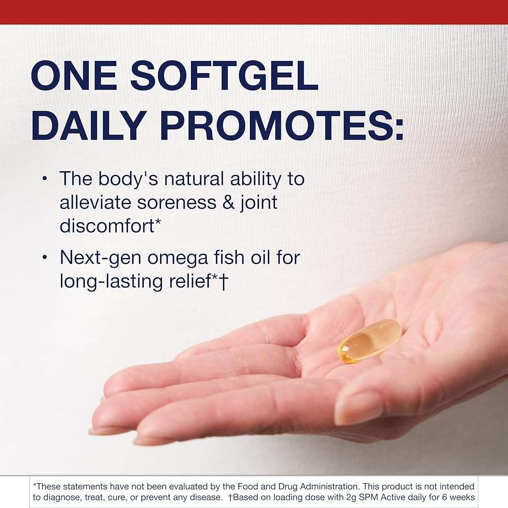 Metagenics SPM Active One Daily Supplement - Next Generation Omega Fish Oil with Pro Resolving Mediators for Joint Soreness & Soothing Relief* - Sustainably Sourced - Gluten-Free - 30 Softgels - Image 3