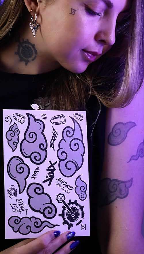 Arcane Tattoo - Jinx & Vi Temporary Tattoo Cosplay | Arcane League of Legends Merch Tattoo | Game Character LOL Temporary Tattoo - Image 4