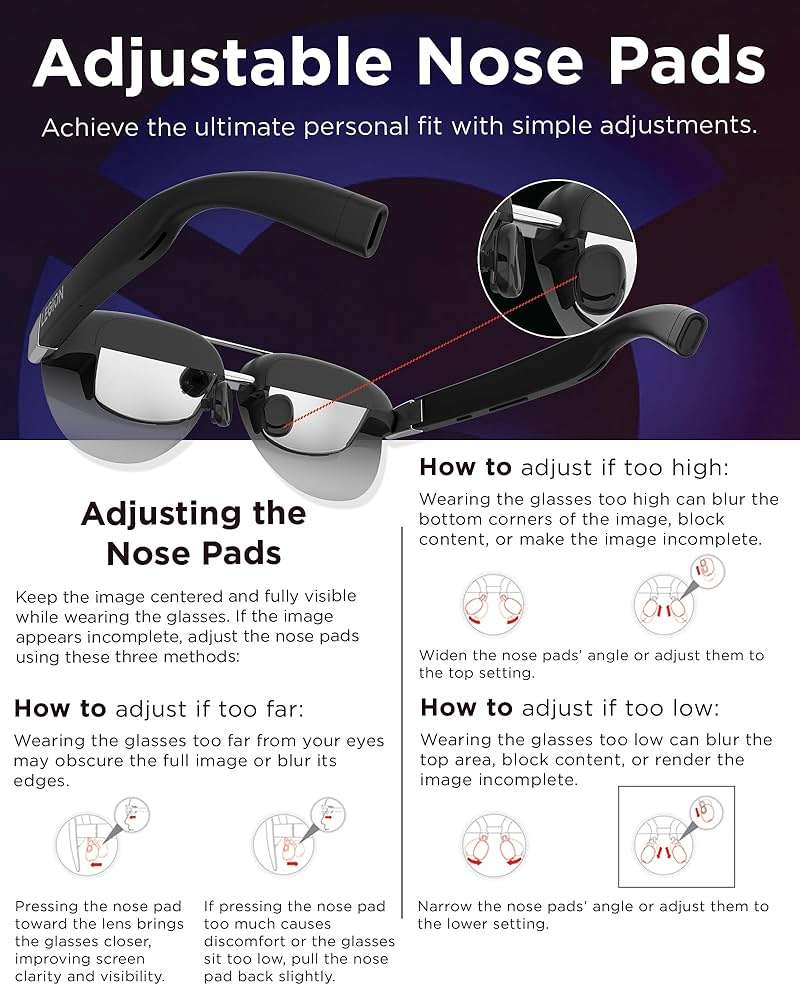 Lenovo Legion Glasses Gen 2 - Micro-OLED Personal Wearable Monitor for Gaming & Movies, FHD 120Hz Plug-and-Play Display for Lenovo Legion Go & USB-C Devices, High-Fidelity Audio & Privacy - Image 8