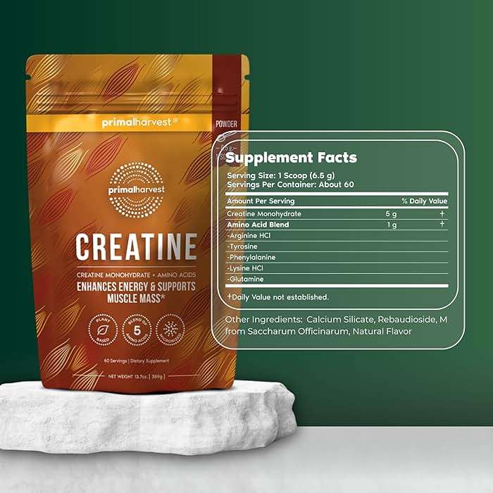 Primal Harvest Creatine Powder Supplement for Men and Women's Fitness, Workouts, and Muscle Growth, to Help Promote Recovery, Strength, Energy, and Endurance (1) - Image 3