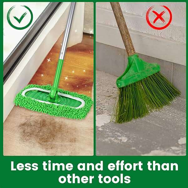 6Pcs Reusable Microfiber Mop Pads Compatible with Sweeper Mop, Replacement Wet Mopping pad Refills & Washable Dry Sweeping Cloths for Surface/Hardwood Floor Cleaning - Image 5