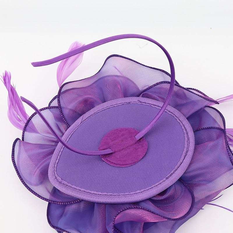 AQOKKA Women Fascinators Hats Flower Fascinators with Headband and Clip Tea Party Headwear for Women and Girls - Image 4