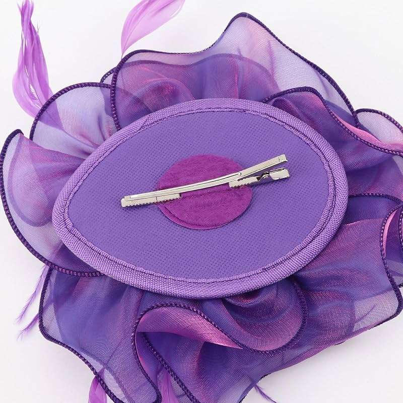AQOKKA Women Fascinators Hats Flower Fascinators with Headband and Clip Tea Party Headwear for Women and Girls - Image 5