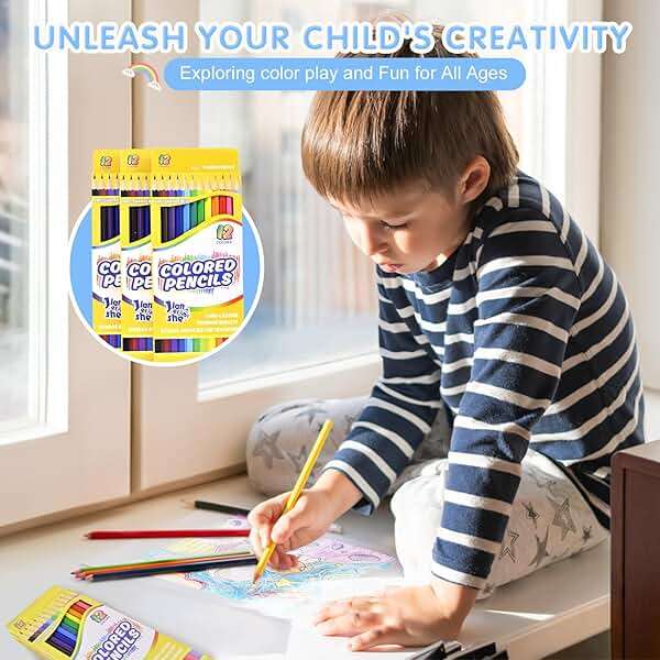 JIANERSHE 288 Count Colored Pencils Bulk, 12 Assorted Colors, 24Packs Pre-sharpened Coloring Pencils Set for Kids,Back to School Supplies,Teachers Essential Classroom Art Prizes - Image 6