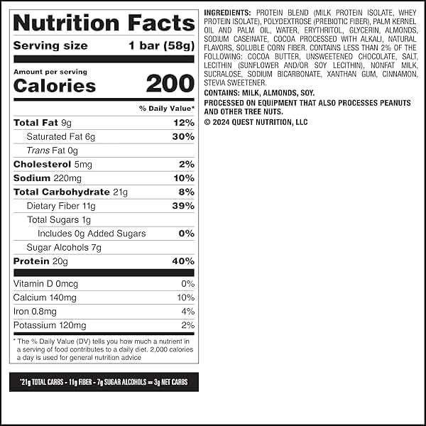 Quest Nutrition Overload Protein Bars, Cookie Commotion, 20g Protein, 1g Sugar, 3g Net Carbs, Gluten Free, 12 Count - Image 7