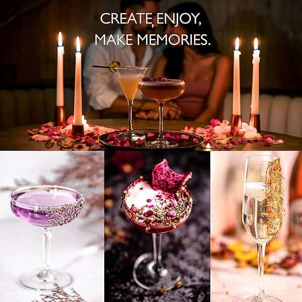 MILLIN Cocktail Garnish Gift Set – Edible Flowers & Dehydrated Fruits | Premium Bar Accessories | Unique Gift for Her | Holiday gifting - Image 6