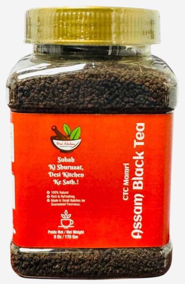 Desi Kitchen CTC Mamri Assam Black Tea ~ 6oz (170g) | Product of India | Rich & Refreshing - Image 1
