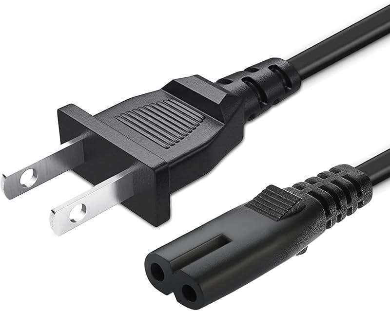 Speaker Power Cord 2 Prong AC Power Cable Charger Cord for JBL Partybox Encore Essential/310/100/110/200 /710/1000/Stage 320/Club 120/Boombox 3,On-The-Go Essential Speaker Soundbar Power Supply (10FT) - Image 1