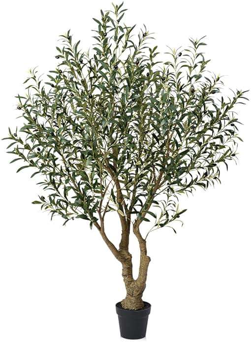 Verinatural Olive Tree Artificial Indoor 6ft - Large Fake Plants - Realistic Faux Olive Tree in Pot - Tall Artificial Plants for Home, Patio, Living Room, Office Decor,VN138 - Image 1