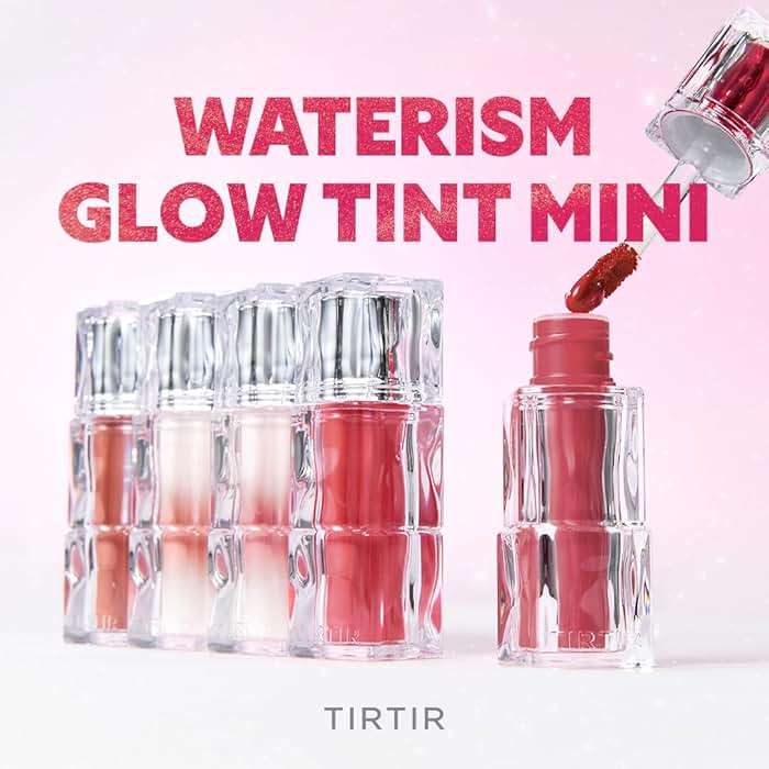 TIRTIR [*Mini Size Waterism Tinted Lip Gloss #24 Lovably, 0.06 Fl Oz – Kiss Ready Lipgloss, 12H Long Lasting Non Sticky Natural Tinted Glow Korean Multiuse Cheek and Lip Tint for Women gift - Image 2