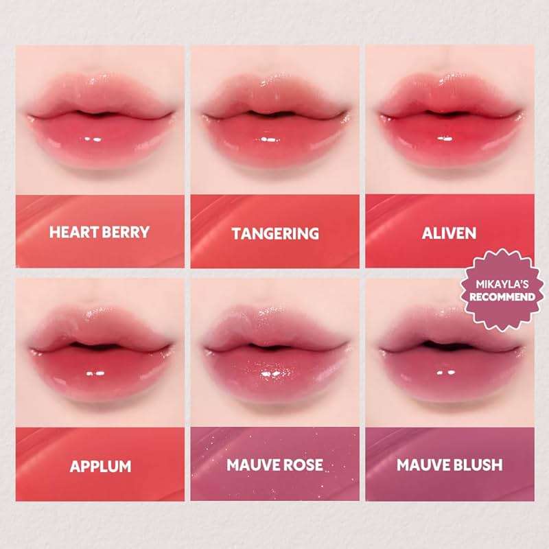 TIRTIR [*Mini Size Waterism Tinted Lip Gloss #24 Lovably, 0.06 Fl Oz – Kiss Ready Lipgloss, 12H Long Lasting Non Sticky Natural Tinted Glow Korean Multiuse Cheek and Lip Tint for Women gift - Image 7