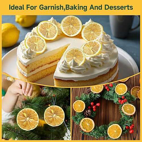 3-Pack Dehydrated ORANGE,LEMON & LIME,9oz total,Premium Craft Cocktail Garnish With10 Pcs Drink Umbrellas Picks And 1 Fruit Clips,for Tea, Beverages, and More Craft Cocktail Home Mixologist,Bartender Garnishes Dried Fruit - Image 6