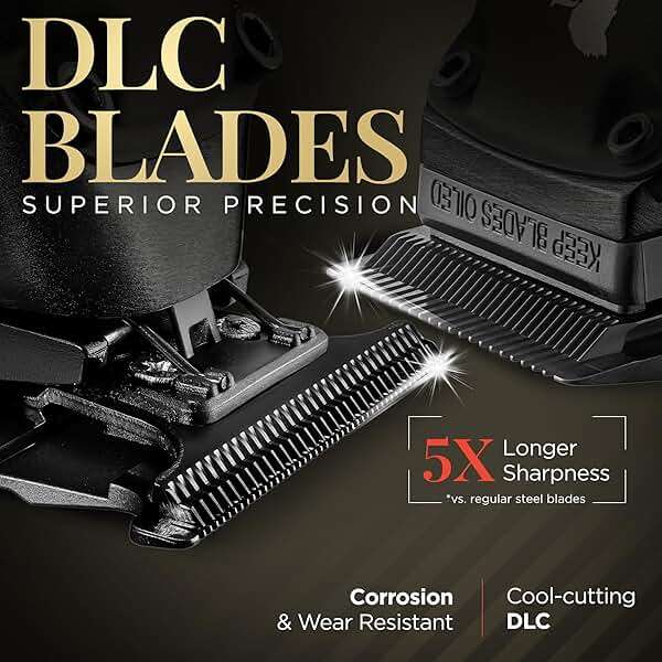 Fagaci Professional Hair Clippers for Men with Superior Precision, Brushless Motor Barber Clippers and Trimmers Set, 5X Longer Sharpness Hair Cutting Kit, Mens Haircut Cordless Clipper for Barber - Image 7