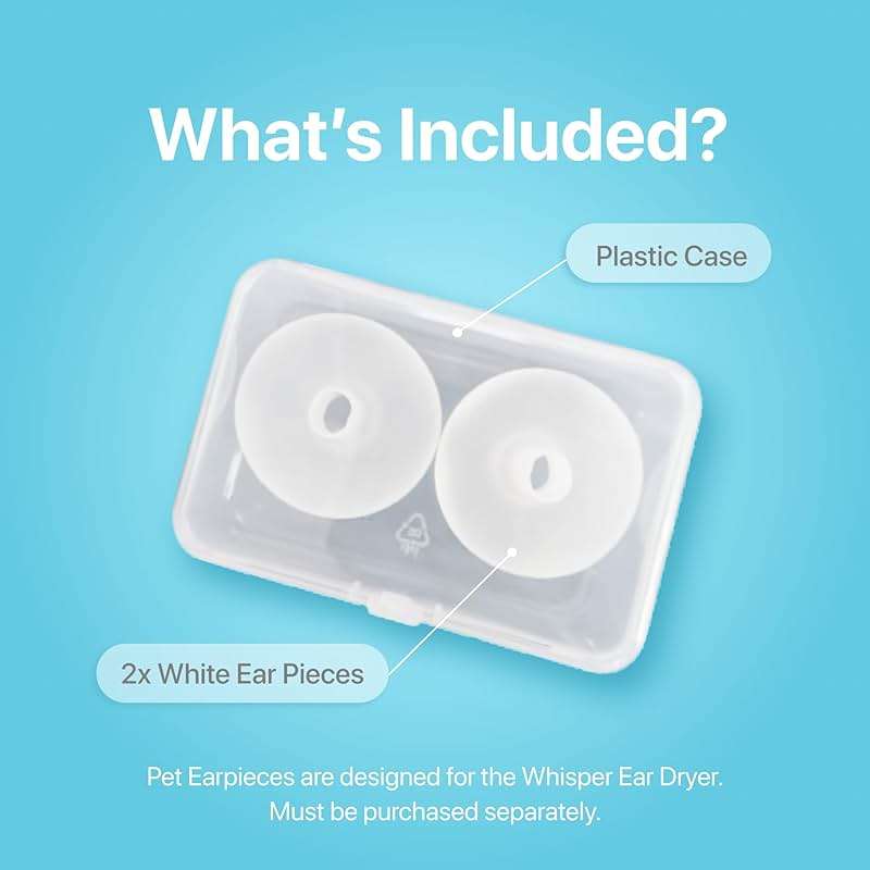 Whisper Pet Ear Pieces Ear Dryer | Remove Water, Dog Ear Infection Treatment, Dog Ear Cleaner, Alternative to Dog Ear Wipes | Dog Yeast Infection Treatment for Dogs | Zymox Ear Solution for Dogs - Image 6