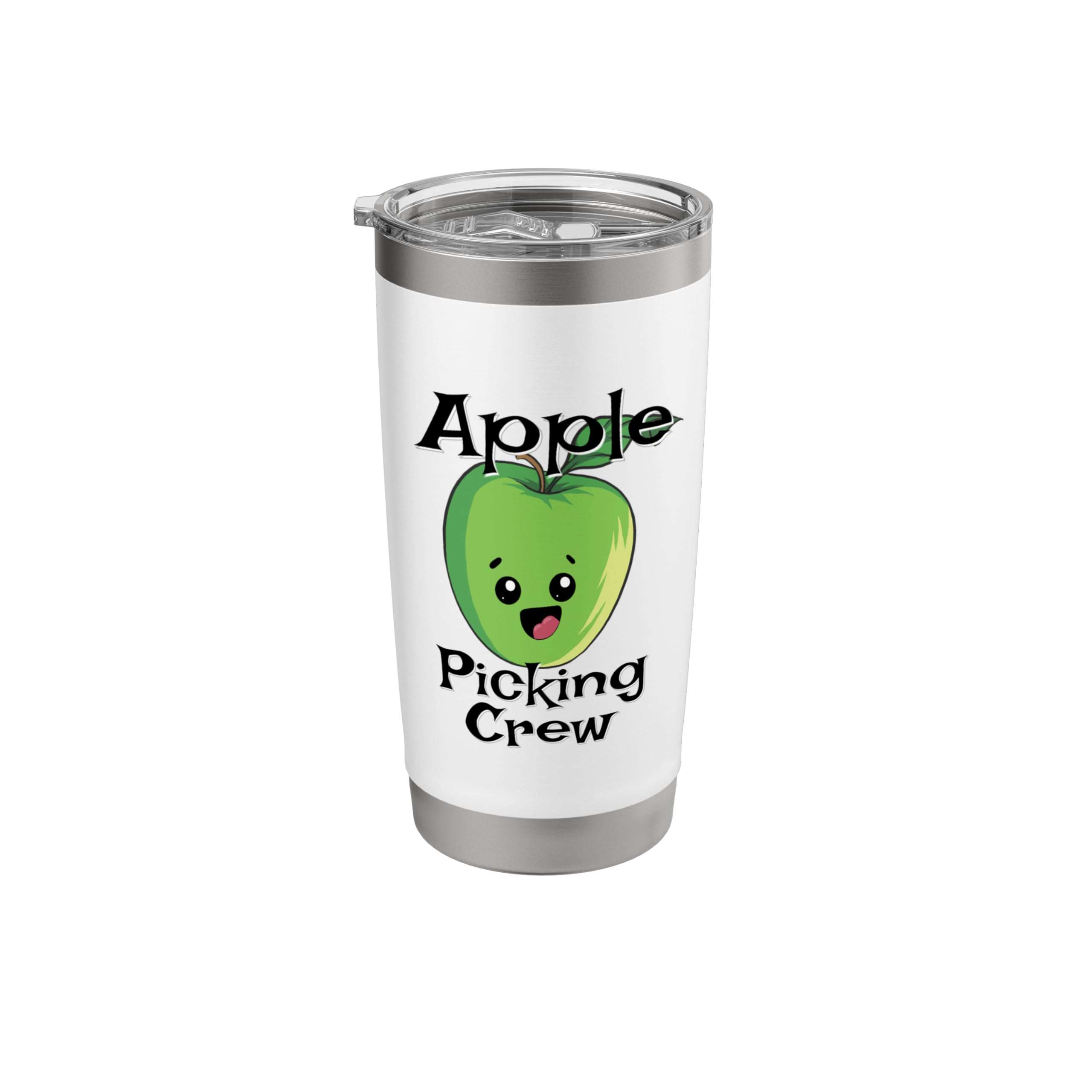 Cute Fall Autumn Orchard Matching Family Apple Picking Crew Stainless Steel Insulated Tumbler - Image 1