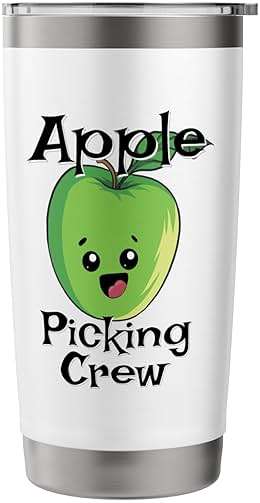Cute Fall Autumn Orchard Matching Family Apple Picking Crew Stainless Steel Insulated Tumbler - Image 4