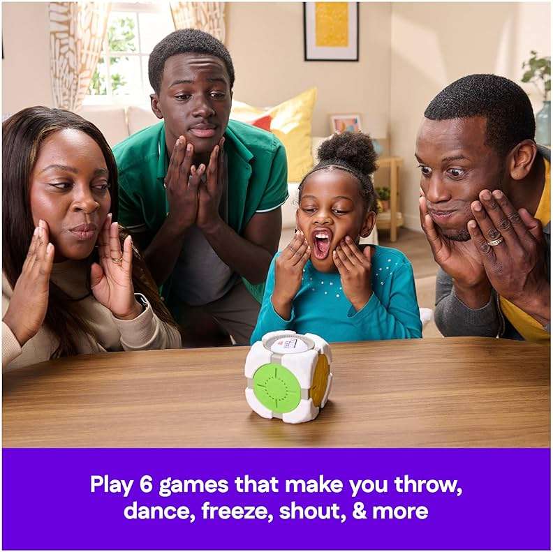Spin Master Games, Beat the Parents: Let’s Roll, 6-in-1 Electronic Game Cube, Fun Activity for Kids, Family Game Night, Interactive Toy, 2-6 Players, for Ages 5 & Up - Image 5