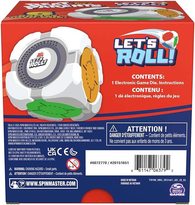 Spin Master Games, Beat the Parents: Let’s Roll, 6-in-1 Electronic Game Cube, Fun Activity for Kids, Family Game Night, Interactive Toy, 2-6 Players, for Ages 5 & Up - Image 9