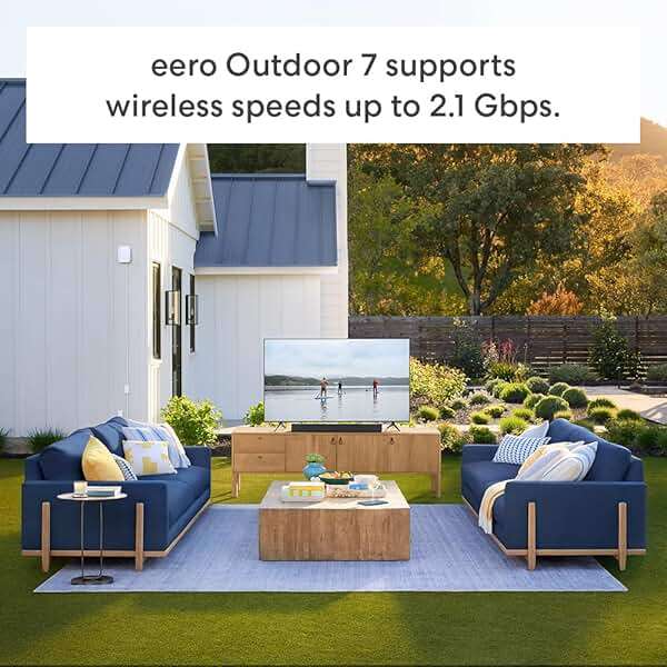 Amazon eero 7 (1-pack) with Amazon eero Outdoor 7 (1-pack) mesh wifi system - Image 4