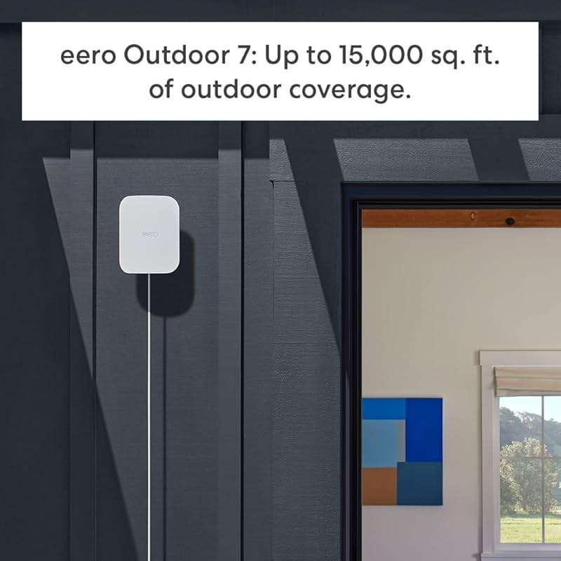 Amazon eero 7 (1-pack) with Amazon eero Outdoor 7 (1-pack) mesh wifi system - Image 6