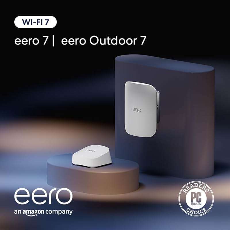 Amazon eero 7 (1-pack) with Amazon eero Outdoor 7 (1-pack) mesh wifi system - Image 7