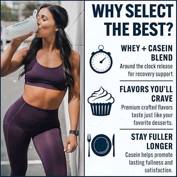 PEScience Select Protein Powder, Whey and Casein Blend, Lean Protein Powder for Women and Men, Low Calorie, Low Carb, Keto Friendly, Gluten Free, Frosted Sugar Cookie - 5 Servings - Image 3