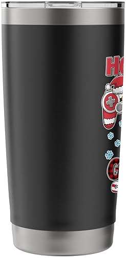 Ho Ho Ho Gamer Christmas Gamer Men Boys Kids Stainless Steel Insulated Tumbler - Image 5