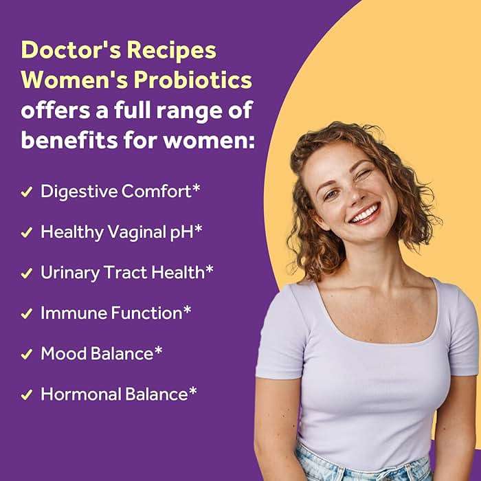Doctor's Recipes Probiotics for Women, 100 Billion CFU, 18 Probiotic Strains, Prebiotics, Cranberry, P-5-P & VC, Vaginal, Digestive & Immune Support, Shelf-Stable, 30 Vegan Caps - Image 3