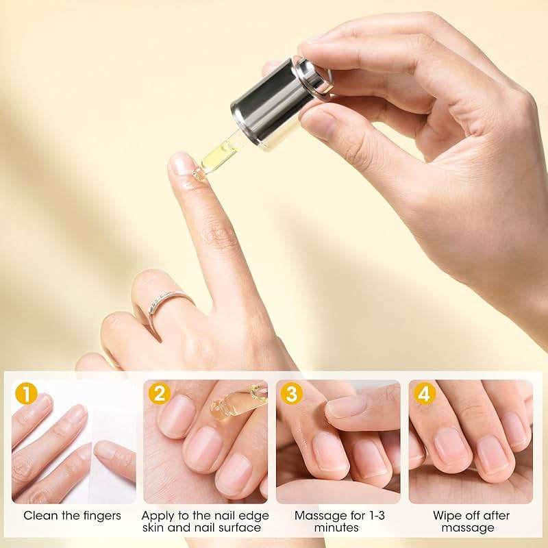 GELLEN Nail Growth Oil, Nail Cuticle Oil for Growth and Strength, Vitamin E Natural Keratin Cuticle Nails Treatment for Hydrating, Nourishing, Strengthening, Repairing, 0.68 Oz - Image 6