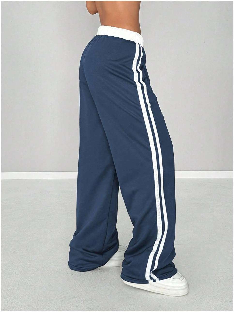 SOLY HUX Women's Baggy Sweatpants Wide Leg Ed Hardy Sweatpant Y2k Drawstring Pants Streetwear - Image 3