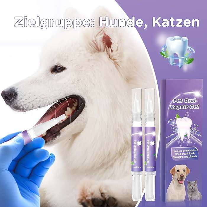 6Pcs Pet Oral Repair Gel, Dog Oral Repair Gel, Pet Breath Freshener for Cats and Dogs, Removes Tartar, Keeps Breath Fresh, Strengthens Teeth,No Brushing Oral Care Cleaner,3ML - Image 2