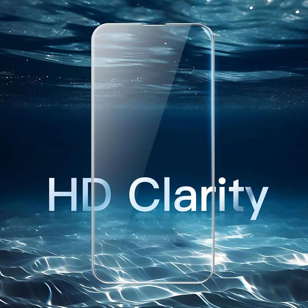 JETech Full Coverage Screen Protector for iPhone 17e (2026) / iPhone 16e, 9H Tempered Glass Film, Case-Friendly, HD Clear, 6.1-Inch Display, 3-Pack - Image 3