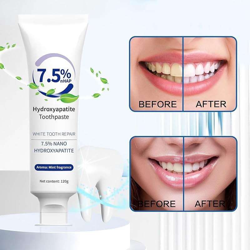 Raipult Hydroxyapatite Toothpaste, Pasta De Dientes Con Hidroxiapatita, 7.5% Hydroxyapatite, Enamel Protection, Tooth Strengthening (3) - Image 5