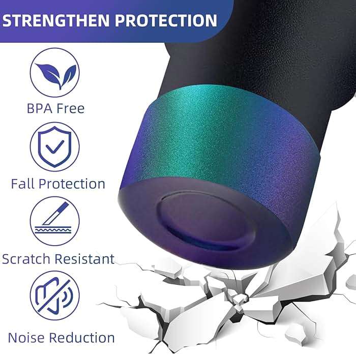 Oythyg Gradient Silicone Boot and 2 PCS 10MM Glitter Straw Cover, Anti-Slip Sleeves Bottom Protector Compatible with Stanley Cup 20 30 40 Oz Water Bottle 2.8-3IN Base Tumbler Accessories Women Gifts - Image 3