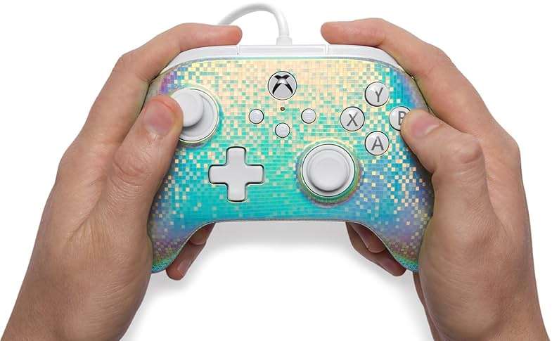 PowerA Advantage Wired Controller for Xbox Series X|S - Disco Ball, gamepad, wired video game controller, gaming controller, USB-C, Works with Xbox One, Officially Licensed - Image 2